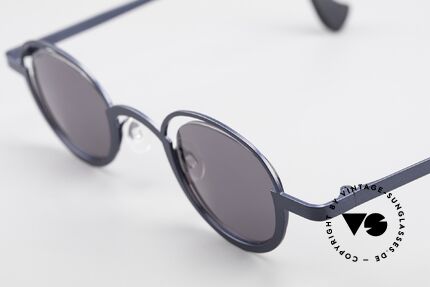 Theo Belgium Dozy Slim Verrückte 90er Sonnenbrille, außergewöhnliches Designer-Stück ("Dozy Slim" ;-), Passend für Herren und Damen