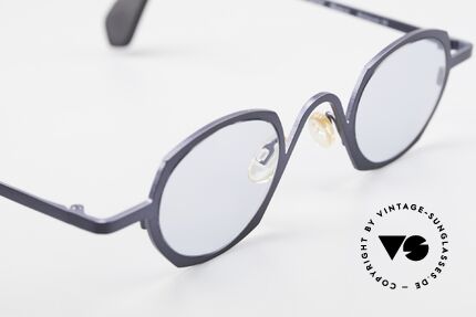 Theo Belgium Flower Runde Vintage Sonnenbrille, ungetragenes Theo-Exemplar für die, die sich trauen, Passend für Herren und Damen