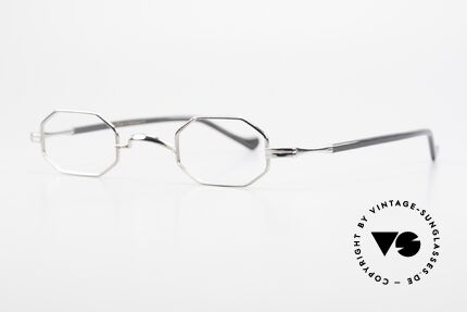 Lunor Octag II-A Achteckige Vintage Brille 90er, Brillendesign in Anlehnung an frühere Jahrhunderte, Passend für Herren und Damen