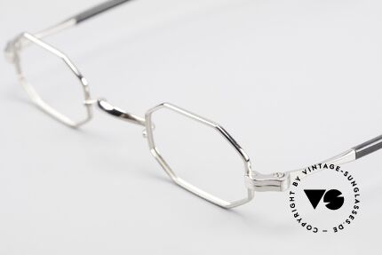 Lunor Octag II-A Achteckige Vintage Brille 90er, bekannt für den W-Steg und die schlichten Formen, Passend für Herren und Damen
