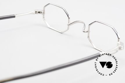 Lunor Octag II-A Achteckige Vintage Brille 90er, octagonal Lunor Brille kommt mit einem orig. Etui, Passend für Herren und Damen