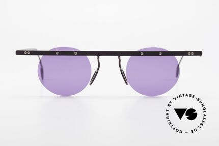 Theo Belgium Tita VII 5 Titanium 90er Sonnenbrille, in 1989 gegründet als 'ANTI MAINSTREAM' Brillenmode, Passend für Herren und Damen