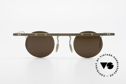 Theo Belgium Tita VII 10 Titanium Crazy Sonnenbrille, in 1989 gegründet als 'ANTI MAINSTREAM' Brillenmode, Passend für Herren und Damen