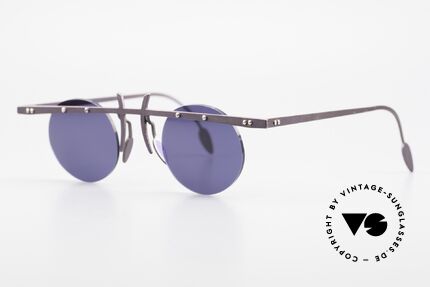Theo Belgium Tita VI 4 Crazy Sonnenbrille 90er Titan, TITA-Serie = large Titanium Modelle von THEO der 90er, Passend für Herren und Damen