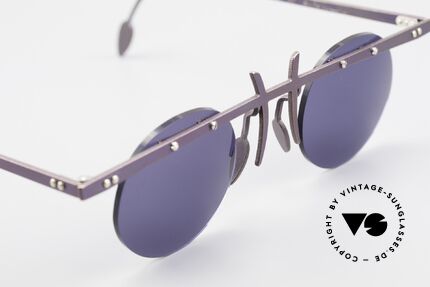 Theo Belgium Tita VI 4 Crazy Sonnenbrille 90er Titan, ungetragenes Theo-Original und KEINE RETROBRILLE!, Passend für Herren und Damen