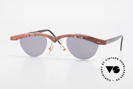 Theo Belgium Gamma Büffelhorn Sonnenbrille 90er, Theo Belgium: die eigenwilligste Brillenmarke, weltweit, Passend für Herren und Damen