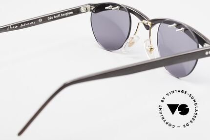 Theo Belgium Gamma Büffelhorn Sonnenbrille 90er, sozusagen: VINTAGE Sonnenbrille mit Symbol-Charakter, Passend für Herren und Damen