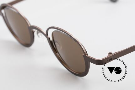 Theo Belgium Dozy Slim Crazy Designer Sonnenbrille, außergewöhnliches Designer-Stück ("Dozy Slim" ;-), Passend für Herren und Damen