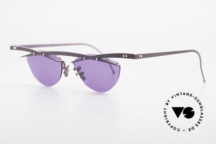 Theo Belgium Tita III 4 XL Crazy Vintage Sonnenbrille, TITA-Serie = XL Titanium Modelle von THEO der 1990er, Passend für Herren und Damen