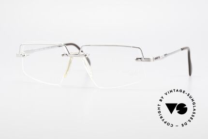 Cazal 742 Randlose Cazal Herren Brille, markante CAZAL Designerbrille der 1990er Jahre, Passend für Herren