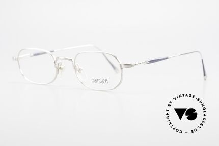 Matsuda 10108 90er Herrenbrille High End, zahlreiche winzige Gravuren zieren die gesamte Fassung, Passend für Herren