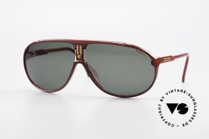 Carrera 5412 Brille 3 Paar Wechselgläser, einfach geniale 80er vintage Sonnenbrille von Carrera, Passend für Herren und Damen