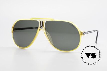Carrera 5590 Brille 3 Paar Wechselgläser, einfach geniale 80er vintage Sonnenbrille von Carrera, Passend für Herren