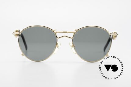Jean Paul Gaultier 56-0174 Steampunk Sonnenbrille 2Pac, Modell 56-0174: bekannt für die einstellbare Bügellänge, Passend für Herren und Damen
