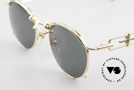 Jean Paul Gaultier 56-0174 Steampunk Sonnenbrille 2Pac, ungetragenes Einzelstück inkl. original J.P. Gaultier Etui, Passend für Herren und Damen