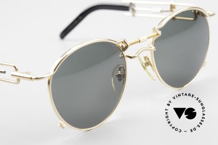 Jean Paul Gaultier 56-0174 Steampunk Sonnenbrille 2Pac, KEINE Retrobrille; ein kostbares altes ORIGINAL von 1991, Passend für Herren und Damen