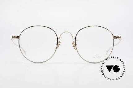 Lunor V 111 Stilvolle Pantobrille Vergoldet, ohne große Logos; stattdessen mit zeitloser Eleganz, Passend für Herren