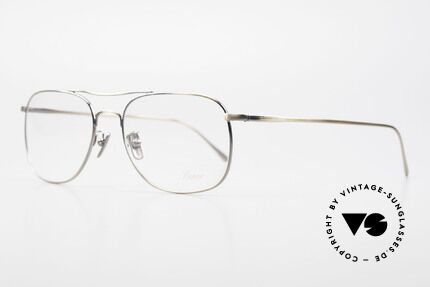 Lunor Aviator II P4 AG Stilvolle Brillenfassung Men, Modell Aviator II P4 AG = Antik Gold, Gr. 53/17, 145, Passend für Herren