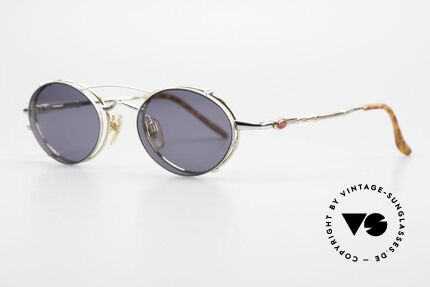 Bugatti 29508 Vintage Brille Mit Sonnen Clip, vintage Gestell mit praktischem Sonnen-Clip, Passend für Herren