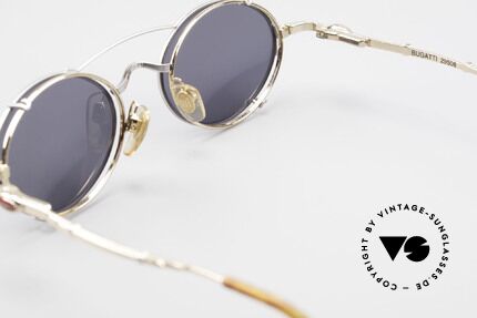 Bugatti 29508 Vintage Brille Mit Sonnen Clip, KEINE Retrobrille; sondern ein altes ORIGINAL, Passend für Herren
