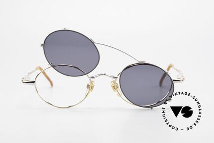 Bugatti 29508 Vintage Brille Mit Sonnen Clip, Größe: medium, Passend für Herren