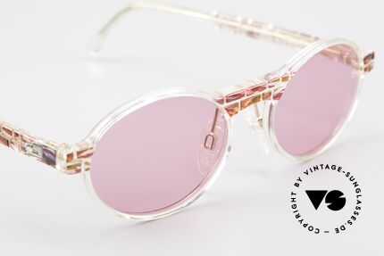 Cazal 510 Rosarote Vintage Brille Oval, pink, um die Welt durch die rosarote Brille zu sehen, Passend für Damen