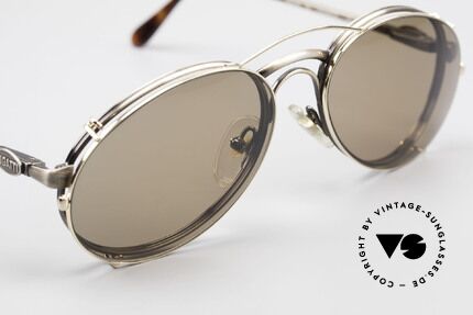 Bugatti 03323 80er Herrenbrille mit Clip On, ungetragen (wie alle unsere vintage Bugatti Modelle), Passend für Herren