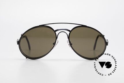 Bugatti 03328 Herrensonnenbrille Clip On, legendäre Bugatti Herren(Tropfen)-Form in Gr. 52mm, Passend für Herren