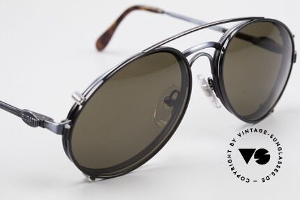 Bugatti 03328 Herrensonnenbrille Clip On, KEINE RETROmode; sondern ein altes 80er ORIGINAL, Passend für Herren