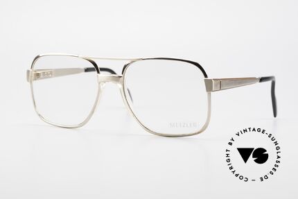 Metzler 0768 Helmut Kohl Vintage Brille, original METZLER Brillenfassung aus den 80ern, Passend für Herren
