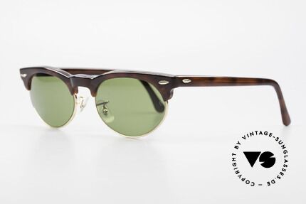Ray Ban Oval Max Bausch & Lomb Original 80er, Bausch&Lomb RB3 Qualitätsgläser; 100% UV Schutz, Passend für Herren und Damen