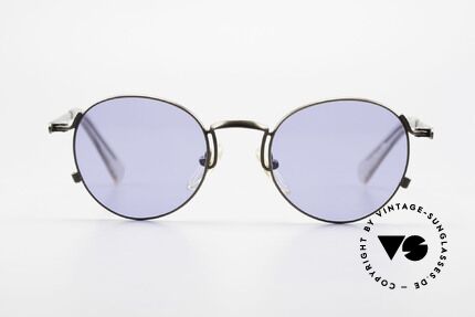 Jean Paul Gaultier 57-1171 90er Designer Sonnenbrille, einzigartig glänzende Lackierung in braungrau-metallic, Passend für Herren und Damen