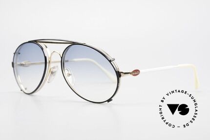 Bugatti 65987 Vintage Brille Mit Sonnenclip, VINTAGE Gestell mit praktischem Sonnen-Clip, Passend für Herren