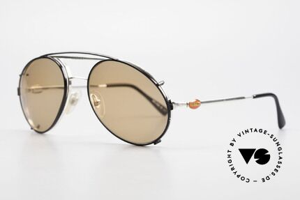 Bugatti 65996 Vintage Brille Mit Sonnenclip, VINTAGE Gestell mit praktischem Sonnen-Clip, Passend für Herren