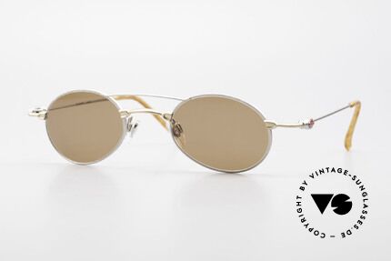 Bugatti 10868 90er Luxus Sonnenbrille Oval, sehr feine und leichte Designer-Fassung von BUGATTI, Passend für Herren