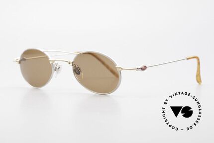 Bugatti 10868 90er Luxus Sonnenbrille Oval, klassische, zeitlose Brillenform (Gentlemen's Fassung), Passend für Herren