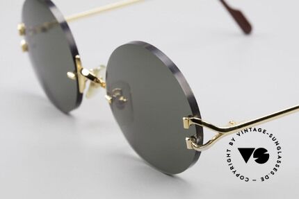 Cartier Madison Runde Luxus Sonnenbrille 90er, ungetragenes Modell mit vollständigem Zubehör, Passend für Herren und Damen