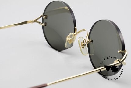 Cartier Madison Runde Luxus Sonnenbrille 90er, 125mm Breite = eine SMALL Größe; 22kt vergoldet, Passend für Herren und Damen