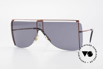 Ferrari F20/S Kylie Jenner Luxus Sonnenbrille, 90er Luxus Sport-Sonnenbrille von Ferrari, Passend für Herren und Damen