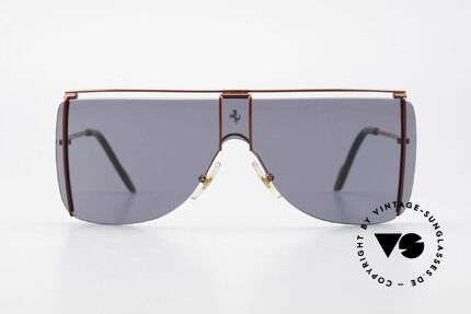 Ferrari F20/S Kylie Jenner Luxus Sonnenbrille, Panorama-Scheibe für ideale 'Rundumsicht', Passend für Herren und Damen