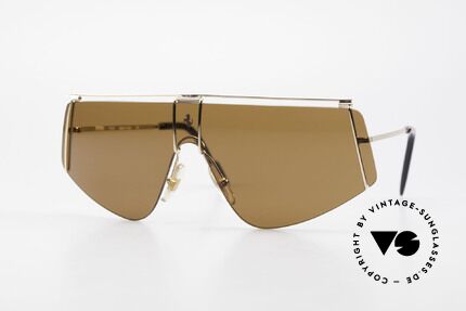 Ferrari F15/S Luxus Sport Sonnenbrille 90er, 90er Luxus Sport-Sonnenbrille von Ferrari, Passend für Herren und Damen
