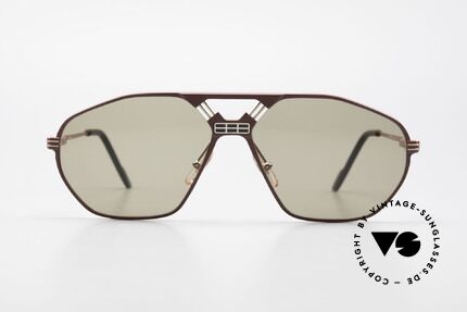 Ferrari F22/S 90er Luxus Sonnenbrille XL, sehr markantes Design von Brücke und Nasensteg, Passend für Herren