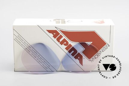 Alpina M1 Lenses Neue Gläser in Baby-Blau Pink, neue CR39 UV400 Kunststoff-Gläser (100% UV Schutz), Passend für Herren und Damen