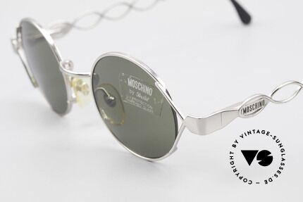Moschino MM264 Damen Designer Sonnenbrille, daher 1A-Qualität: Federgelenke & Silberlegierung, Passend für Damen