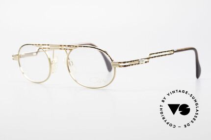 Cazal 762 Ovale Vintage Fassung 90er, hochwertige Metallverarbeitung in TOP-Qualität, Passend für Herren und Damen