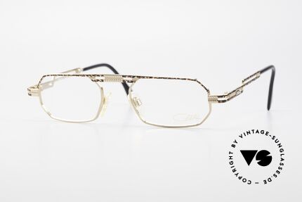 Cazal 767 Eckige Vintage Fassung 90er, eckiges vintage Brillengestell von Cazal von 1997, Passend für Herren und Damen