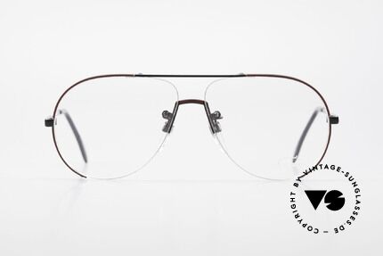 Cazal 723 XXL 80er Pilotenbrille Randlos, interessante Konstruktion von Rahmen & Gläsern, Passend für Herren