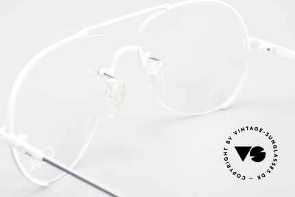 Cazal 723 80er Pilotenbrille Randlos, Fassung ist für optische Gläser gemacht; L 60/13, Passend für Herren