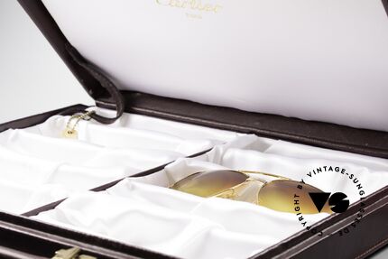 Cartier_ Case For 10 Glasses True vintage Cartier Brillen, die Sonnenbrille ist NICHT Teil des Angebots!, Passend für Herren und Damen