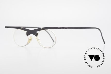 Theo Belgium Hio 11S Verrückte 90er Vintage Brille, gemacht für die 'Avantgarde' und für Individualisten, Passend für Herren und Damen